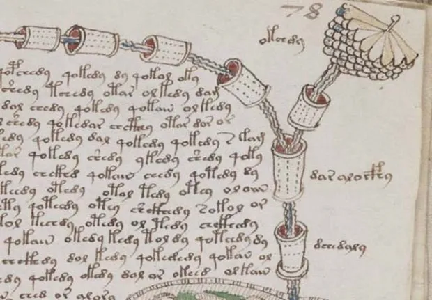 9. Bản thảo Voynich Là một minh họa code được xác thực từ thời Trung cổ, nhưng không ai có thể giải mã chính xác được nó. Đây được coi là một cuốn sách về y học. Bản thảo này trở thành một trong những trường hợp nổi tiếng nhất trong lịch sử ngành mật mã.